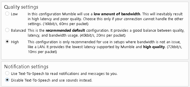 The server restricts bandwidth to 64Kbps